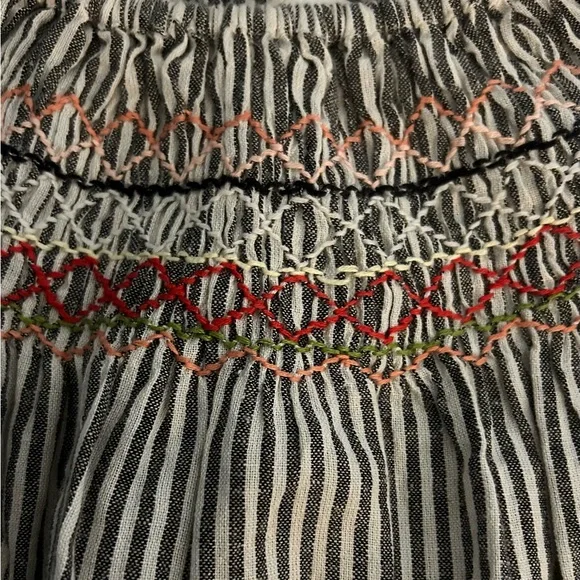 The Great Ruched Gray The Rail Vista Striped Top size XS 295 MSRP - Picture 7 of 11